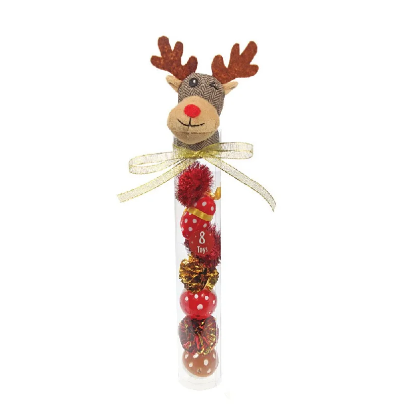 - Pet educational toy recommendationsKitty Play Reindeer Canister Christmas Cat Toy Kitten Toy Christmas Toy Xmas Toy