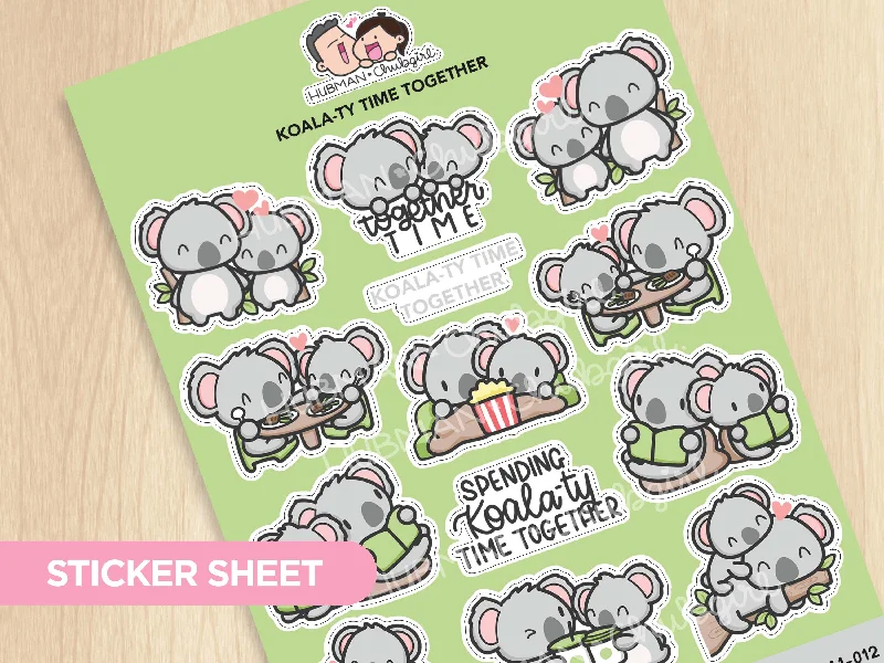 - Dog anti-slip matSticker Sheet - Koala-Ty Time Together