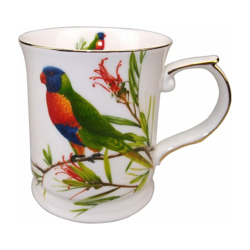 - Winter dog thick down jacketRainbow Lorikeets Fine Bone China Gold Rim Mug