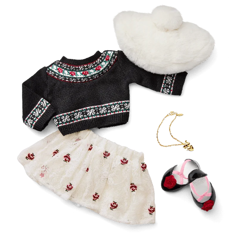 - Organic cotton dog bibsAmerican Girl® x Janie and Jack Rose Fair Isle Sweater & Skirt Outfit for 18-inch Dolls