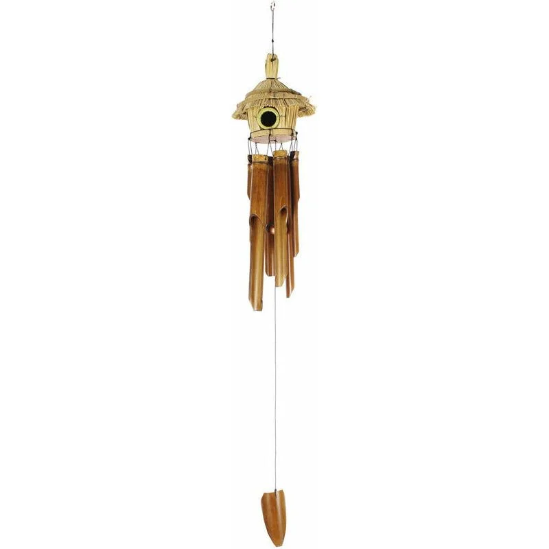 - Pet fence foldable indoorWind Chime - Bamboo 6 Tube Hut Feeder