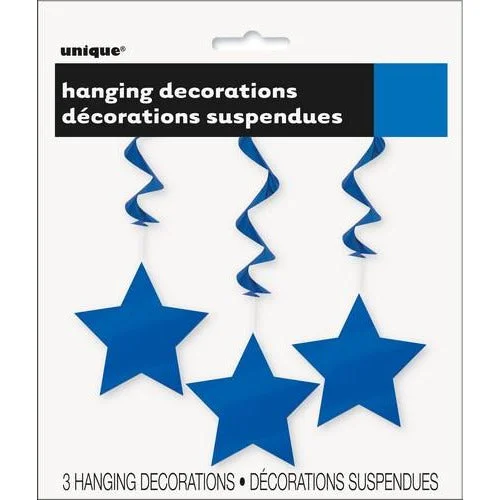 - Summer pet ice matStar Hanging Swirl Decorations - Royal Blue