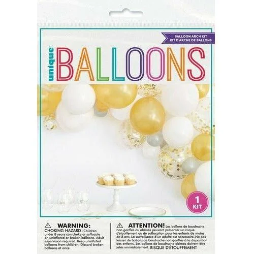 - Automatic induction pet water dispenserConfetti Latex Helium Balloon Arch Kit - Gold, Silver & White