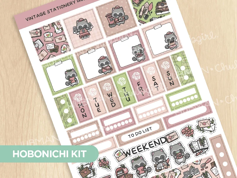 Pet ProductsVintage Stationery Theme Hobonichi Weeks Kit