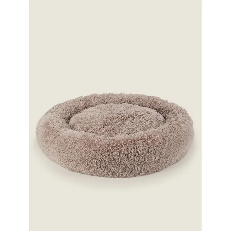 ---George Home Natural Large Donut Sherpa Pet Bed