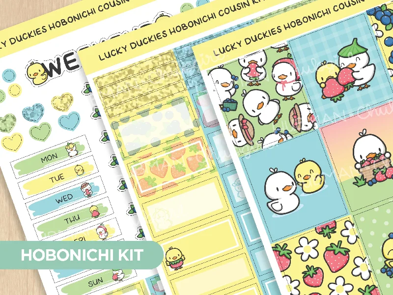 - Cat anti-jump window safety netLucky Duckies Theme Hobonichi Cousin Weekly Kit (Set of 3)