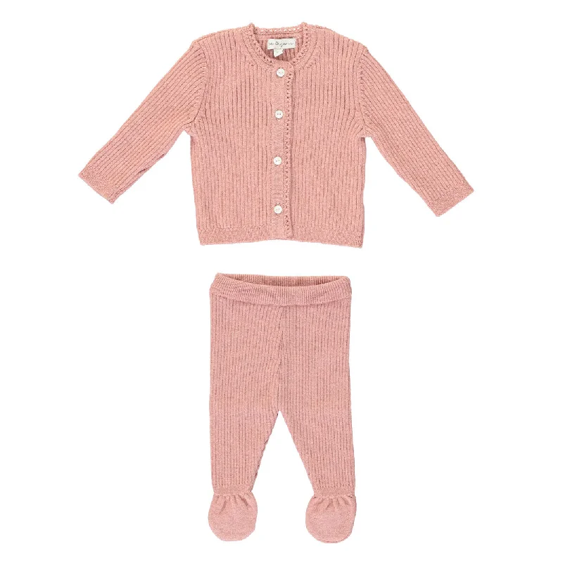 - Organic cotton dog bibsBebe Organic  Dust Rose Baby Eva Set