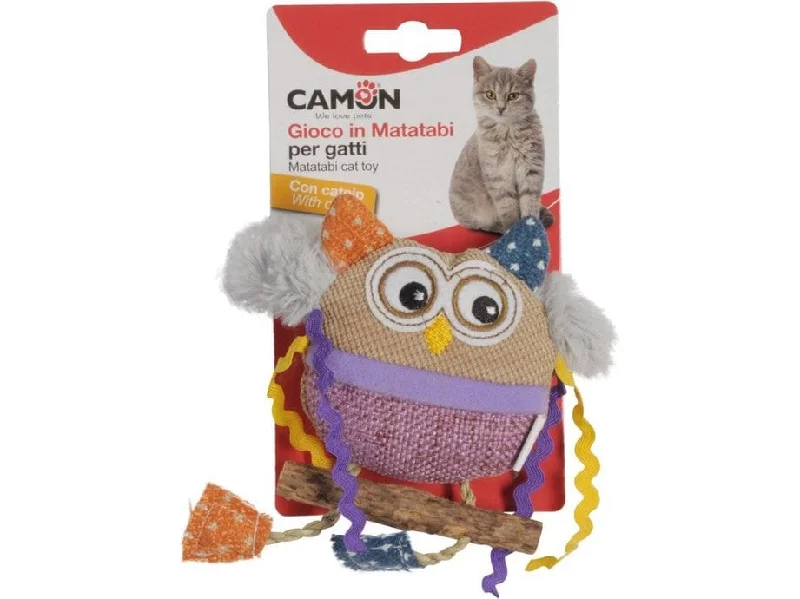 - Teething and chewing toys for puppiesCat toy- Polyester and matatabi owl with catnip, 15cm