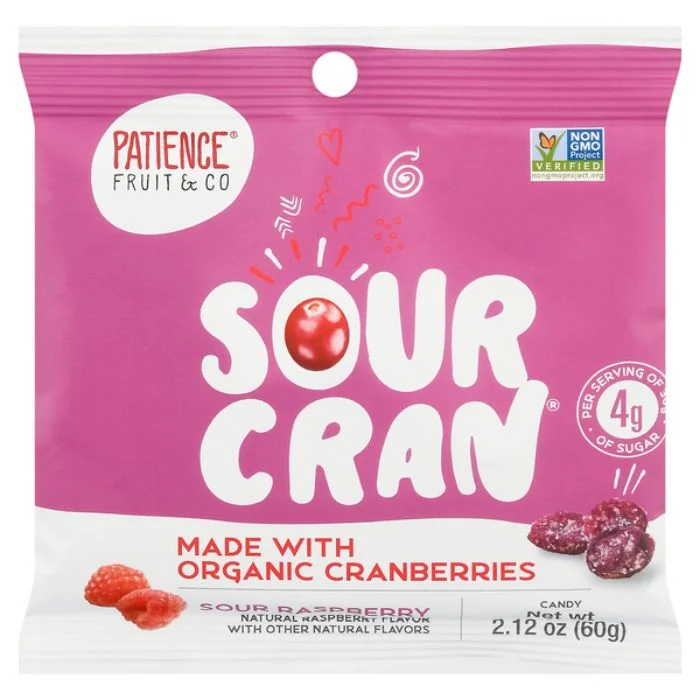 - Foldable and portable cat bagPatience Fruit & Co Cranberries Sour Raspberry 2.12 OZ - Pack of 24