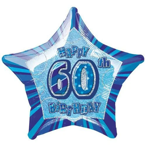 - Pet monitor with cameraGlitz Blue - 60th Birthday Star Foil Balloon