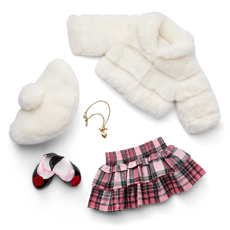 - Remote interactive pet feederAmerican Girl® x Janie and Jack Winter-White Jacket & Skirt Outfit for 18-inch Dolls