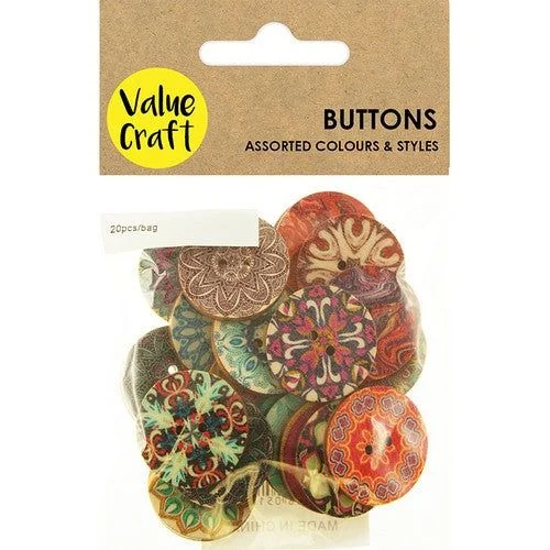 - Teething and chewing toys for puppiesWooden - Mandela Assorted Buttons