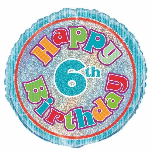  -Splash-proof food bowl AND Anti-choking slow food bowlHappy 6th Birthday - Foil Prismatic Balloon