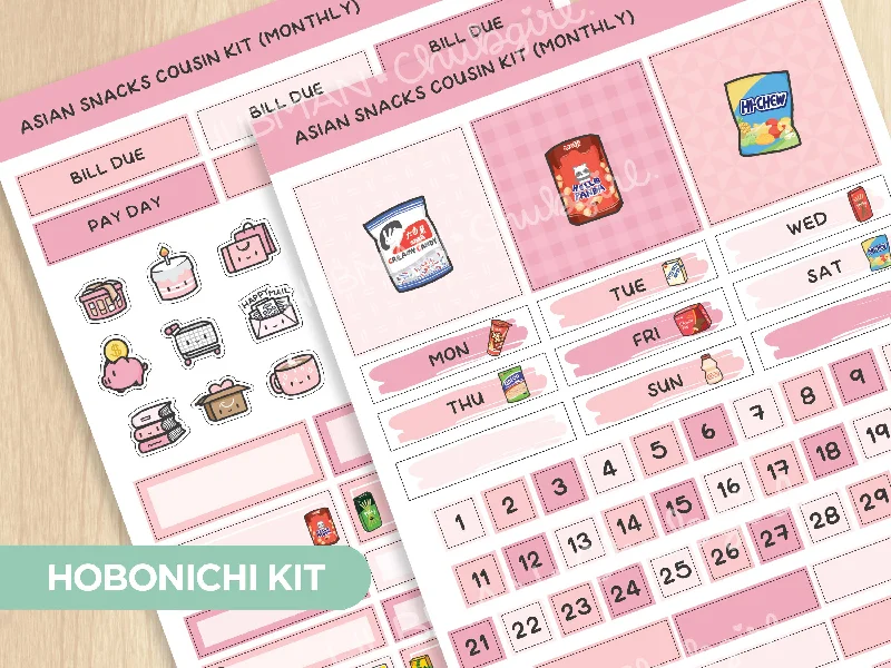 - Winter warm clothes for short-haired dogsAsian Snacks Theme Hobonichi Cousin Monthly Kit (Set of 2)