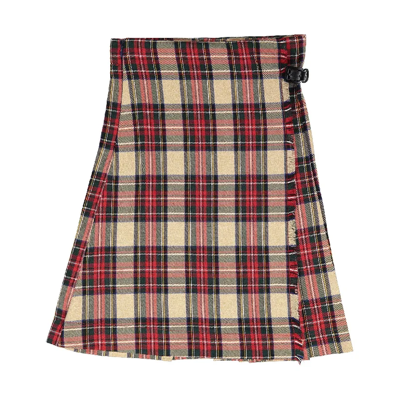 - Winter dog thick down jacketPiccola Ludo Red Plaid Longer Length Skirt