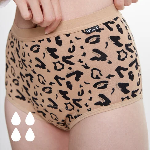 - Dog disposable foam shower gelWUKA Leopard Print High Waist Period Pants - Heavy Overnight Flow