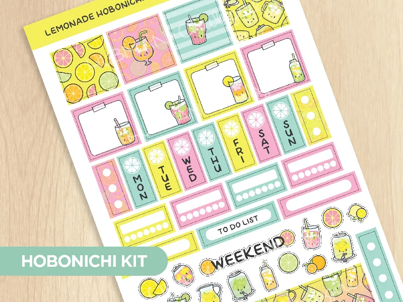 - Pet tear stain cleaning wipesLemonade Theme Hobonichi Weeks Kit