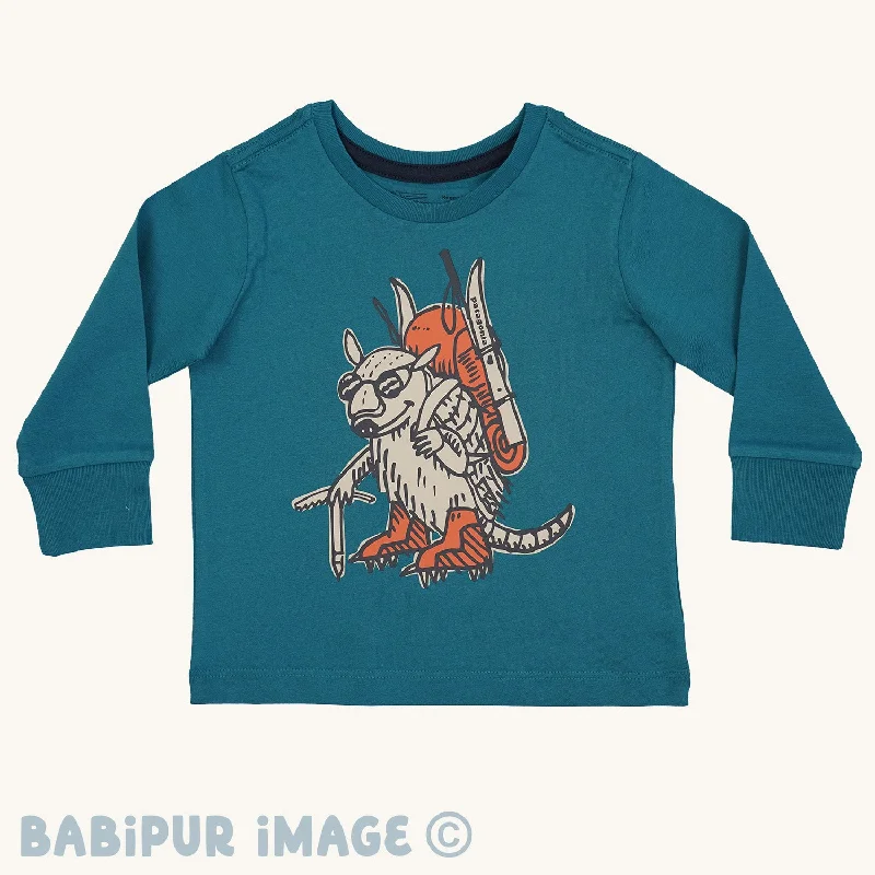  -Splash-proof food bowl AND Anti-choking slow food bowlPatagonia Little Kids Regenerative Organic Certified Cotton Long Sleeve Top - Fun Hogs Armadillo/Belay Blue