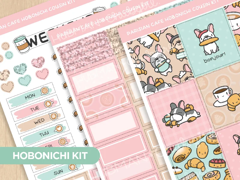  -Anti-scratch scratching board AND cat bed in oneParisian Cafe Theme Hobonichi Cousin Weekly Kit (Set of 3)