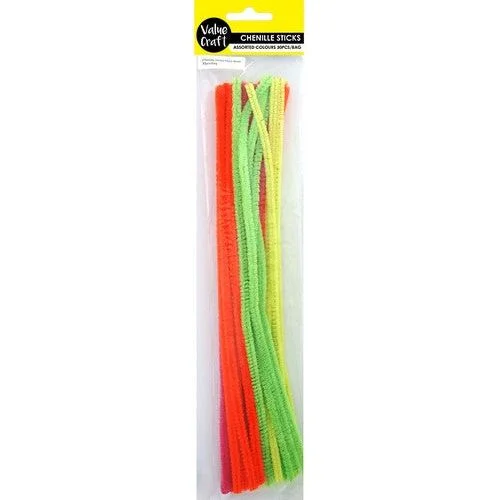 - ​​Christmas pet Christmas clothingChenille Sticks Pipe Cleaners - Fluro