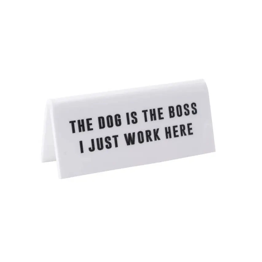  -Anti-scratch scratching board AND cat bed in oneThe Dog is the Boss' Desk Sign