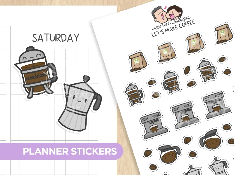  -Anti-scratch sofa protective coverLet's Make Coffee Planner Stickers