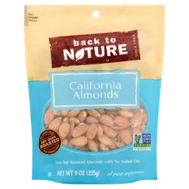 ---Back To Nature - Sea Salt Roasted California Almonds, 9 oz