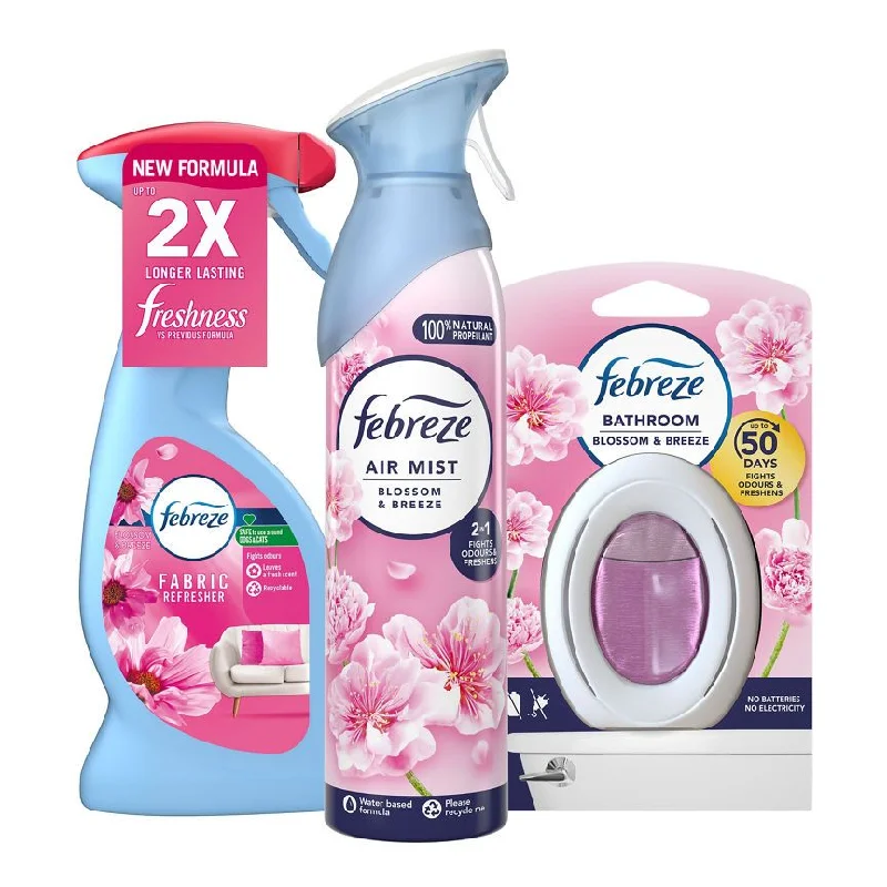 - Pet tear stain cleaning wipesFebreze Blossom & Breeze Essentials Bundle