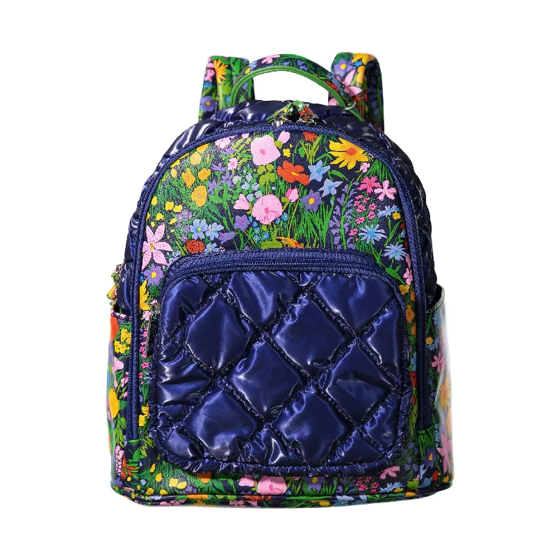 - Rabbit grass rack to prevent waste food boxBari Lynn Floral Navy Quilted Mini Backpack