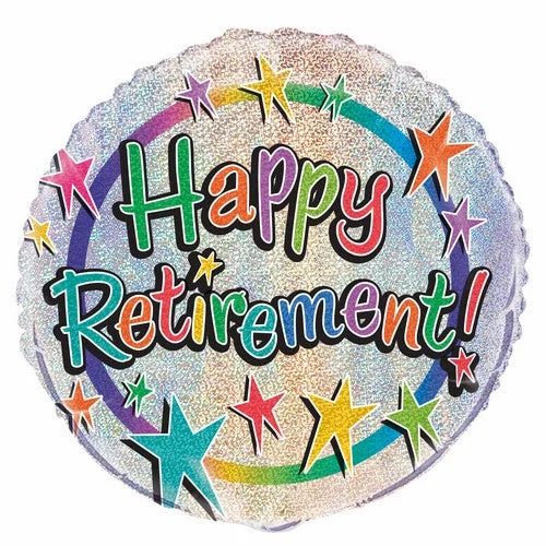 - Degradable pet feces bagHappy Retirement - Foil Prismatic Balloon