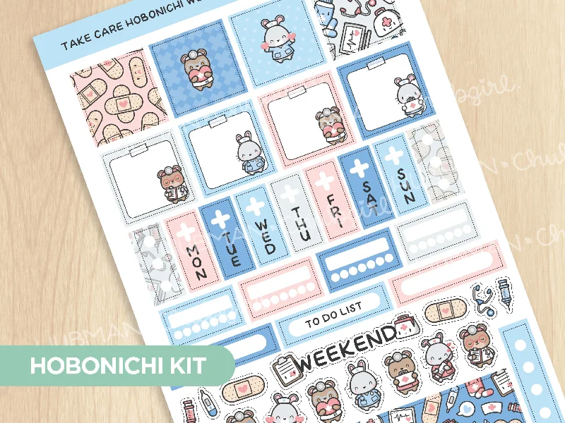  -Anti-scratch sofa protective coverTake Care! Theme Hobonichi Weeks Kit