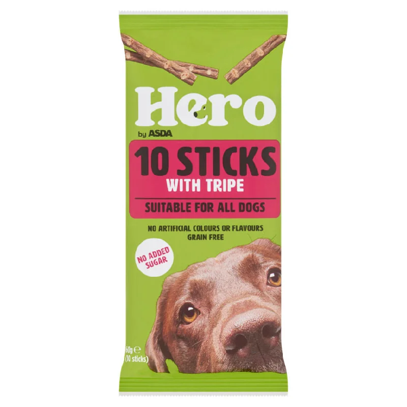 - Winter dog thick down jacketHero by ASDA 10 Sticks With Tripe 60g