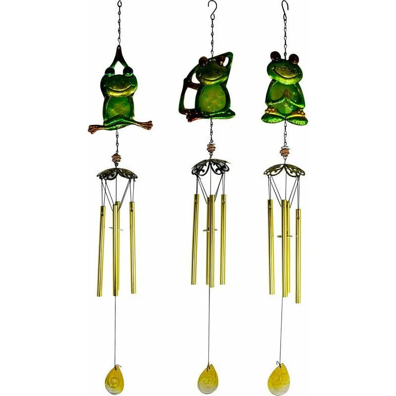 - Remote interactive pet feederWind Chime - Glass & Metal Yoga Frog