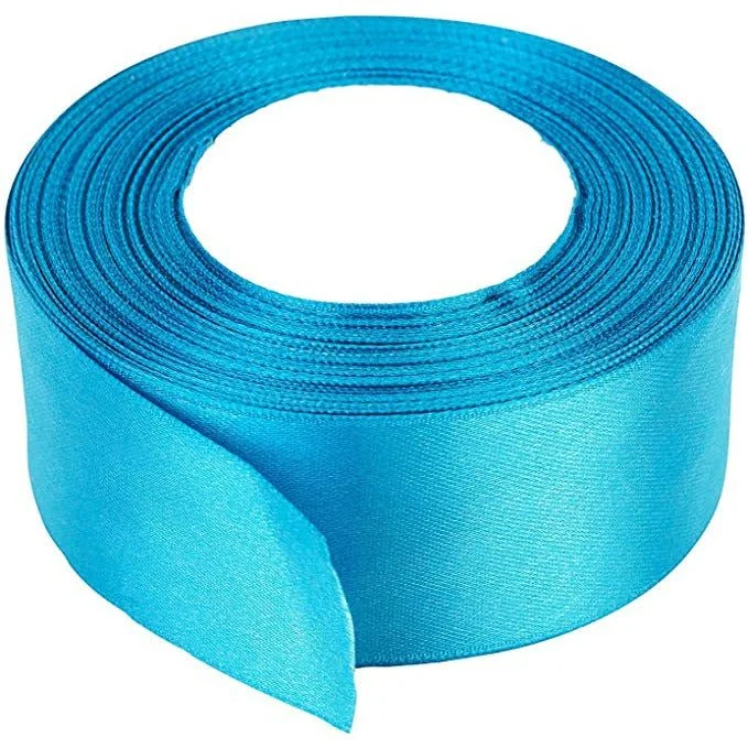 ---Satin Polyester Ribbon - Turquoise