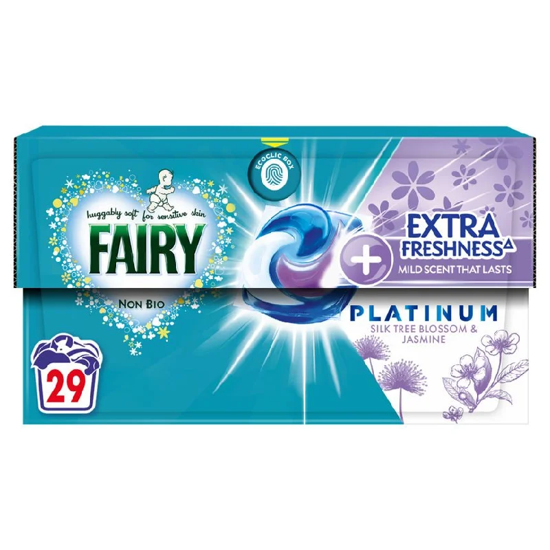 - Pet tear stain cleaning wipesFairy Non Bio Platinum PODS®, 29 Washes, Silk Tree Blossom & Jasmine