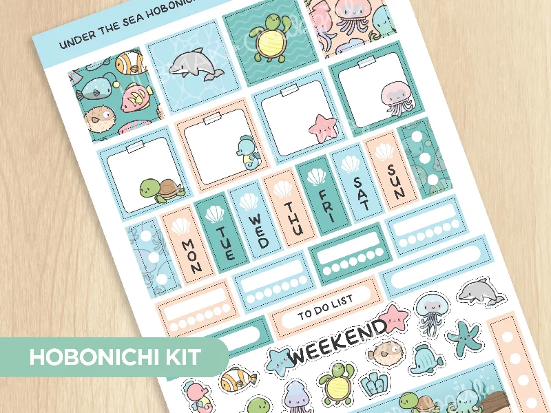 ---Under the Sea Theme Hobonichi Weeks Kit