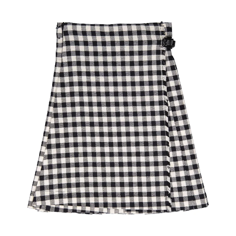 - Natural latex pet mattressPiccola Ludo Black Check Longer Length Skirt