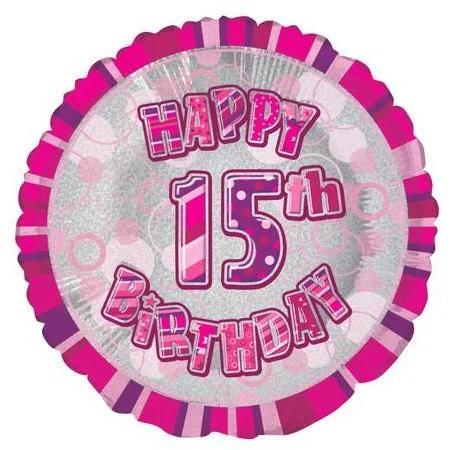 - Natural latex pet mattressGlitz Pink - 15th Birthday Foil Balloon