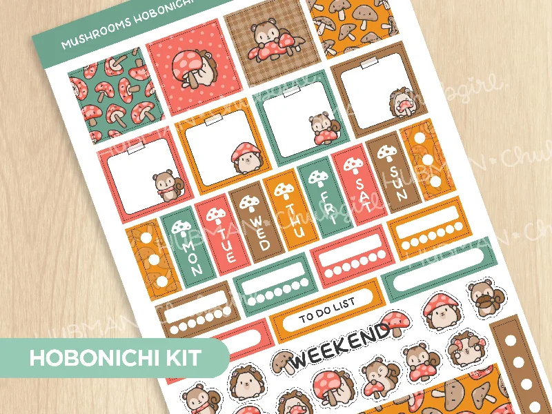 - Pregnant cat delivery room warming boxMushrooms Theme Hobonichi Weeks Kit