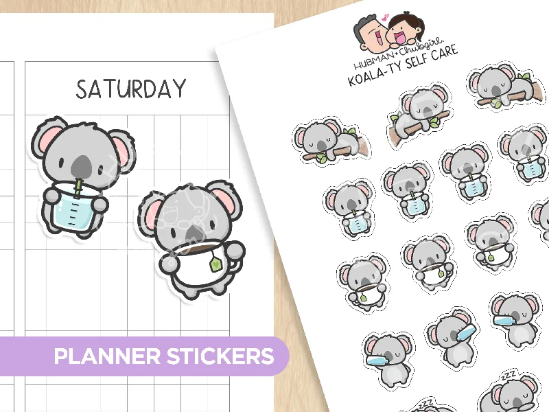 - Winter dog thick down jacketKoala-Ty Self Care Planner Stickers