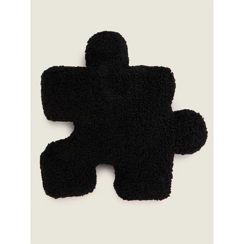 - ​​Christmas pet Christmas clothingGeorge Home Black Jigsaw-Shaped Cushion