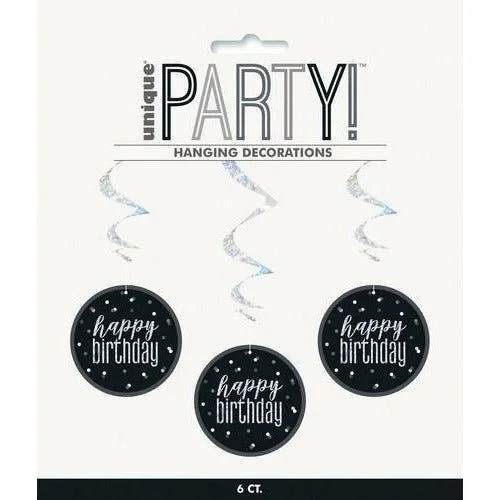 - Climbing pet constant temperature heating padHappy Birthday Hanging Swirl Decorations - Black & Silver