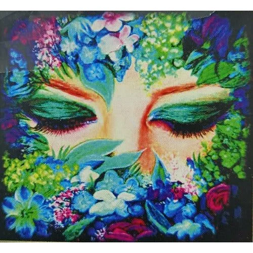 - Deodorizing cat litter tofu litterDiamond Art Kit -  Lady's Floral Face