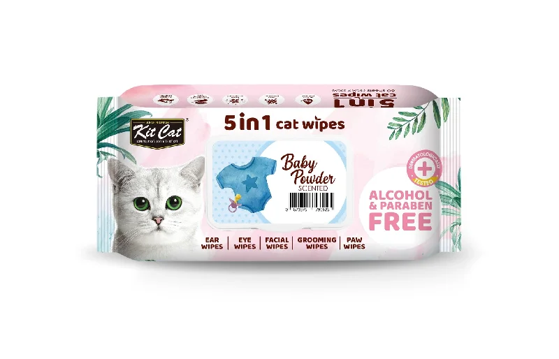  -Anti-slip claw protection raincoat FOR dogsKit Cat 5 in 1 Cat Wipes - Baby Powder (80pcs) | Paraben & Alcohol Free