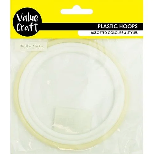 - Foldable and portable cat bagPlastic Hoops White - Three Sizes