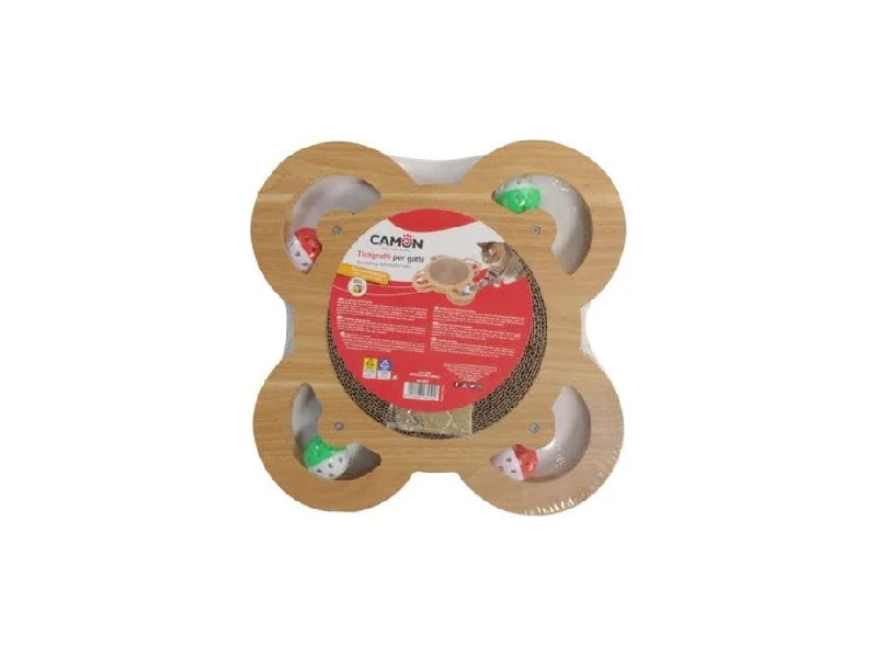 - Pet fence foldable indoorRound scratching toy with 4 balls